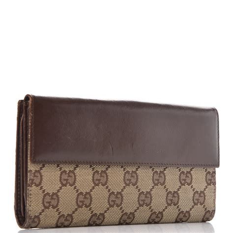 gucci wallet brown|brown gucci wallet with chain.